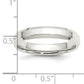 Sterling Silver 4mm Beveled Edge Size 10 Band