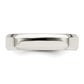 Sterling Silver 5mm Beveled Edge Size 10 Band