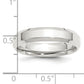 Sterling Silver 5mm Beveled Edge Size 10 Band