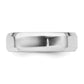 Sterling Silver 6mm Beveled Edge Size 9 Band