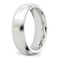 Sterling Silver 6mm Beveled Edge Size 9 Band