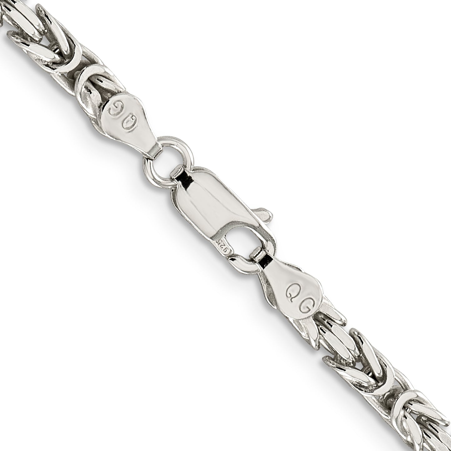 20 Inch Sterling Silver 3.25mm Byzantine Chain