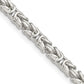 18 Inch Sterling Silver 3.25mm Byzantine Chain