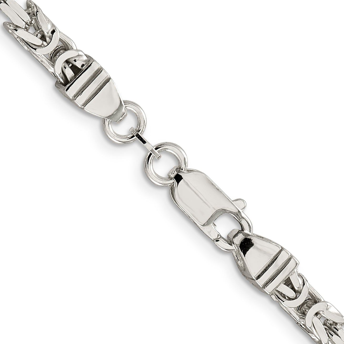 18 Inch Sterling Silver 4.25mm Byzantine Chain