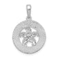 Sterling Silver De-Ani Rhodium-Plated Polished Booth Bay Starfish Pendant