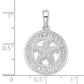 Sterling Silver De-Ani Rhodium-Plated Polished Booth Bay Starfish Pendant