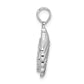 Sterling Silver De-Ani Rhodium-Plated Polished And Textured Shell With Starfish Pendant