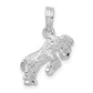 Sterling Silver De-Ani Rhodium-Plated Polished 3D Aries Zodiac Pendant