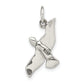 Sterling Silver Polished & Antiqued Seagull Pendant