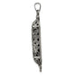 Sterling Silver Solid Antiqued Mezuzah Pendant