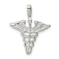 Sterling Silver Caduceus Charm