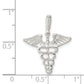 Sterling Silver Caduceus Charm