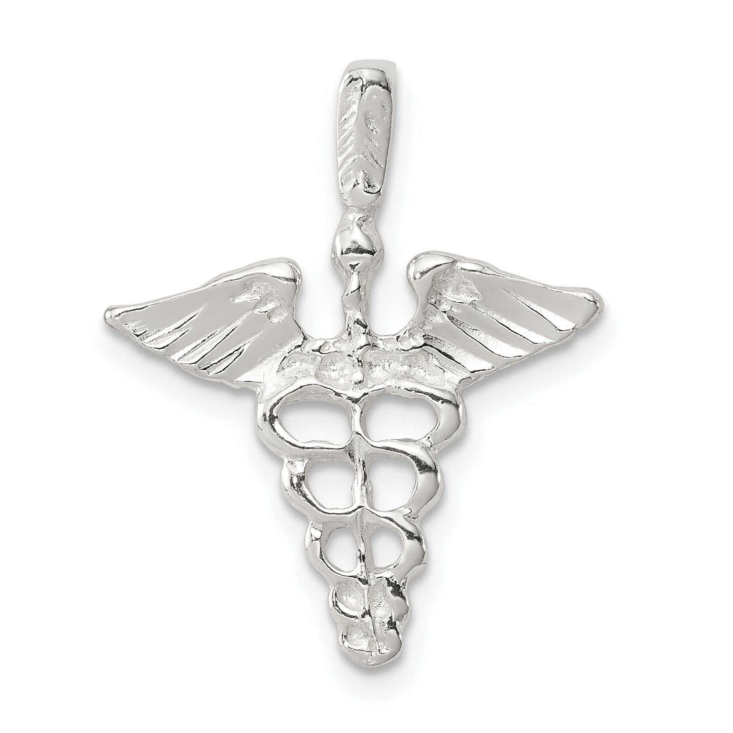 Sterling Silver Caduceus Charm