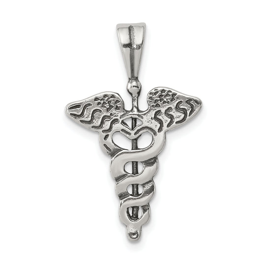 Sterling Silver Caduceus Charm