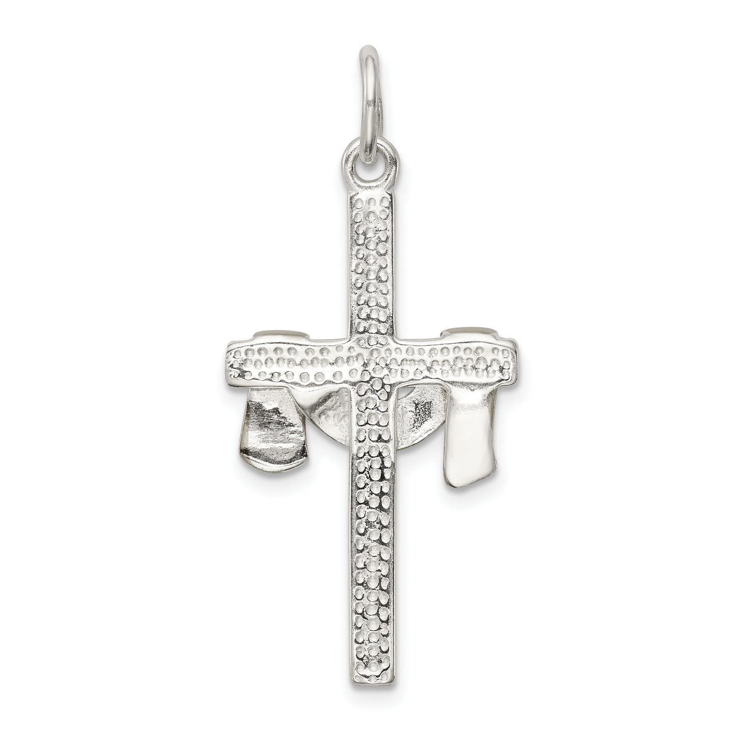 Sterling Silver & Vermeil Draped Cross Pendant