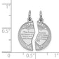 Sterling Silver Rhodium-Plated Breakapart Mizpah Charm