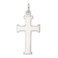 Sterling Silver Diamond -Cut Cross Pendant