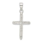 Sterling Silver Polished Cross Pendant