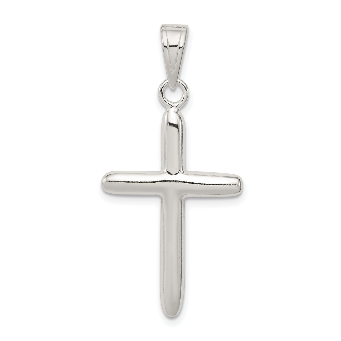 Sterling Silver Polished Cross Pendant