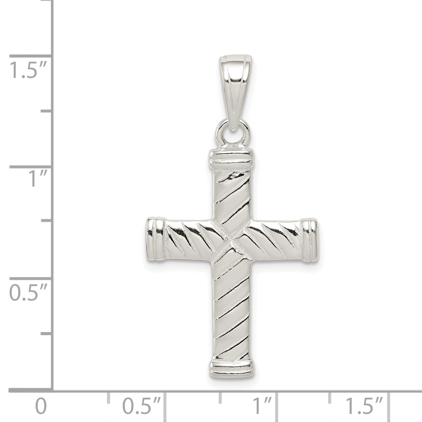 Sterling Silver Reversible Cross Pendant