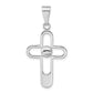 Sterling Silver Polished Cross Pendant