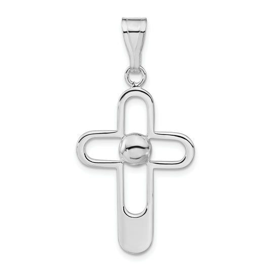 Sterling Silver Polished Cross Pendant