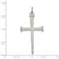 Sterling Silver Antiqued Nail Cross Pendant