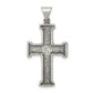 Sterling Silver Antiqued Cross Pendant