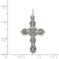 Sterling Silver Antiqued Cross Pendant