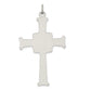 Sterling Silver Antiqued, Textured And Brushed Cross Pendant