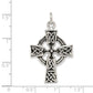 Sterling Silver Antiqued Celtic Cross Charm