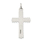 Sterling Silver Antiqued Inri Crucifix Pendant