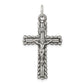 Sterling Silver Antiqued Inri Crucifix Pendant