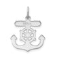 Sterling Silver Rhodium-Plated Mariner Cross Pendant