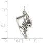 Sterling Silver Antiqued Baby Shoe Pendant