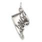 Sterling Silver Antiqued Baby Shoe Pendant