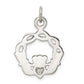 Sterling Silver Antiqued Claddagh Pendant