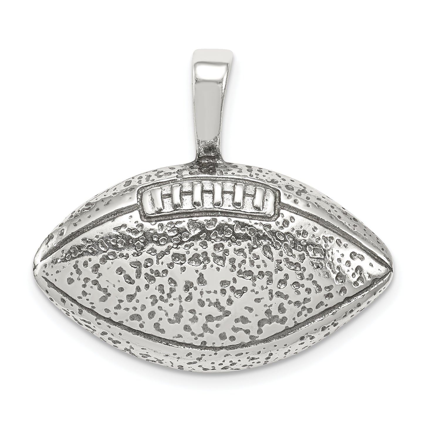 Sterling Silver Antiqued Football Pendant