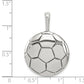 Sterling Silver Antiqued Soccer Ball Pendant