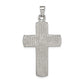 Sterling Silver Mulit-Colored Shell Cross Pendant