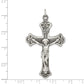 Sterling Silver Antiqued Inri Crucifix Pendant