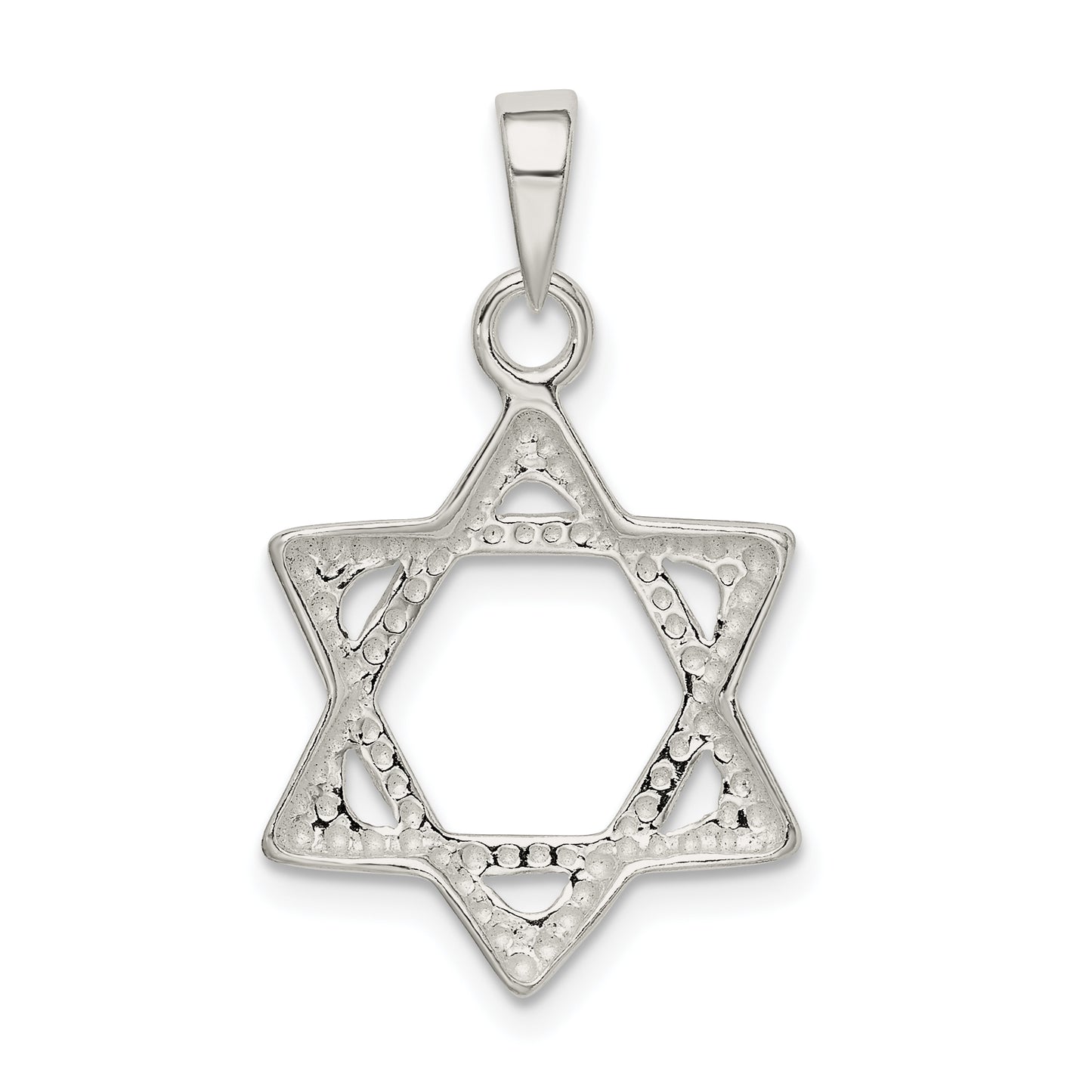 Sterling Silver Star Of David Pendant