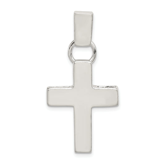 Sterling Silver Hammered Latin Cross Pendant