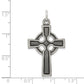 Sterling Silver Antiqued Celtic Cross Charm