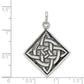 Sterling Silver Antiqued Celtic Charm