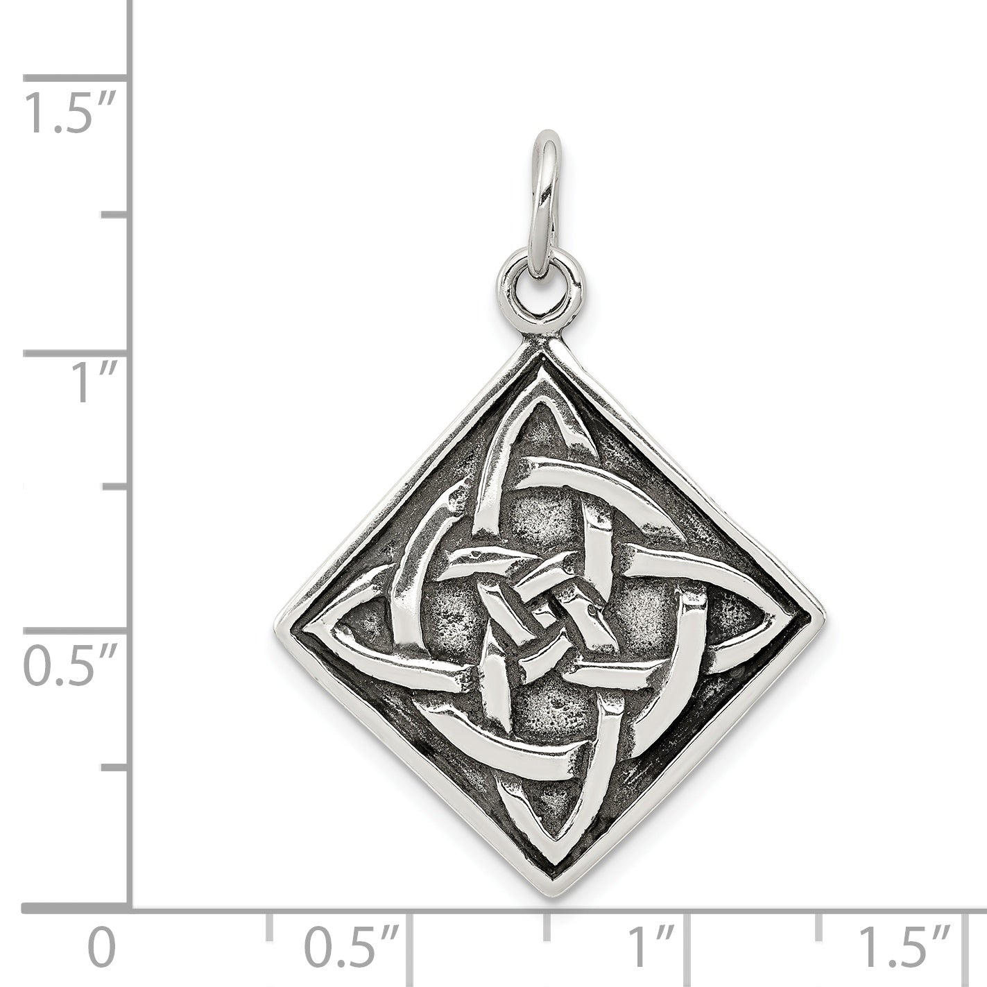 Sterling Silver Antiqued Celtic Charm