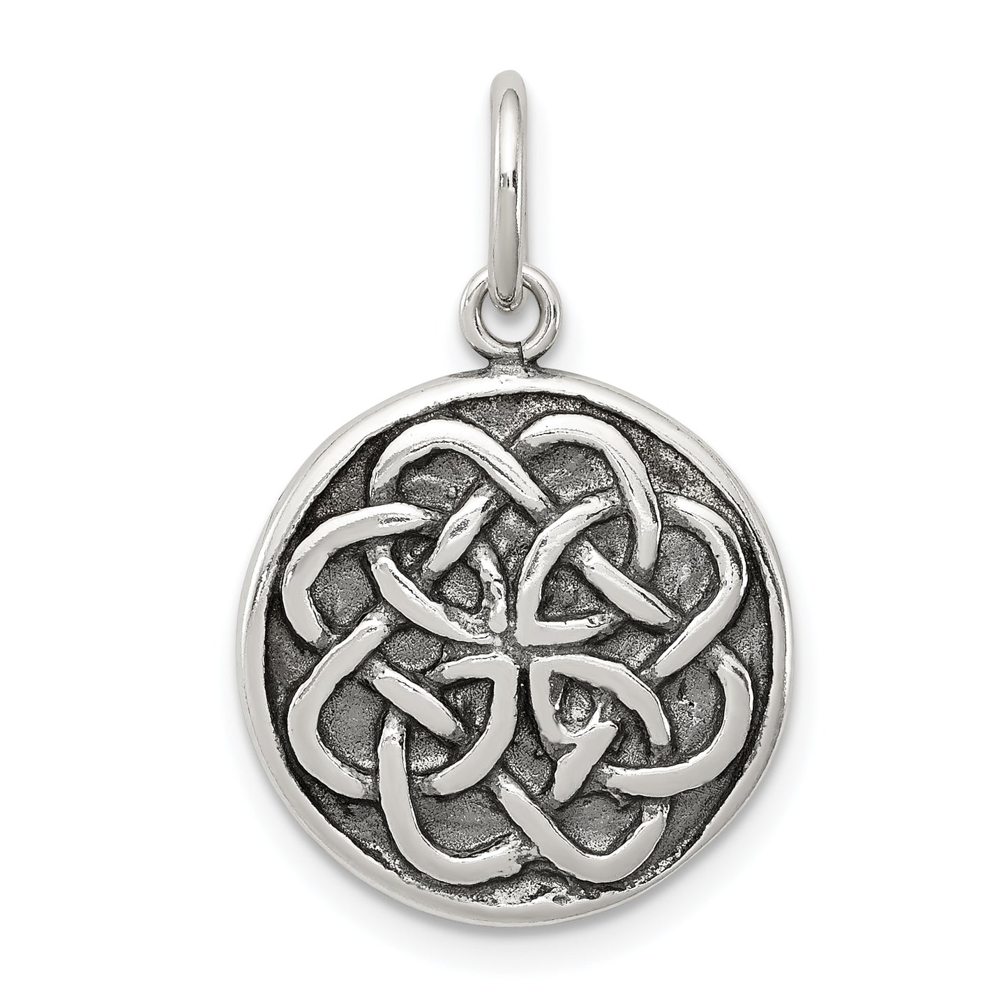 Sterling Silver Antiqued Celtic Knot Charm