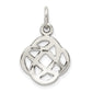 Sterling Silver Antiqued Celtic Knot Charm