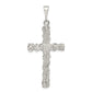 Sterling Silver Diamond -Cut Cross Pendant