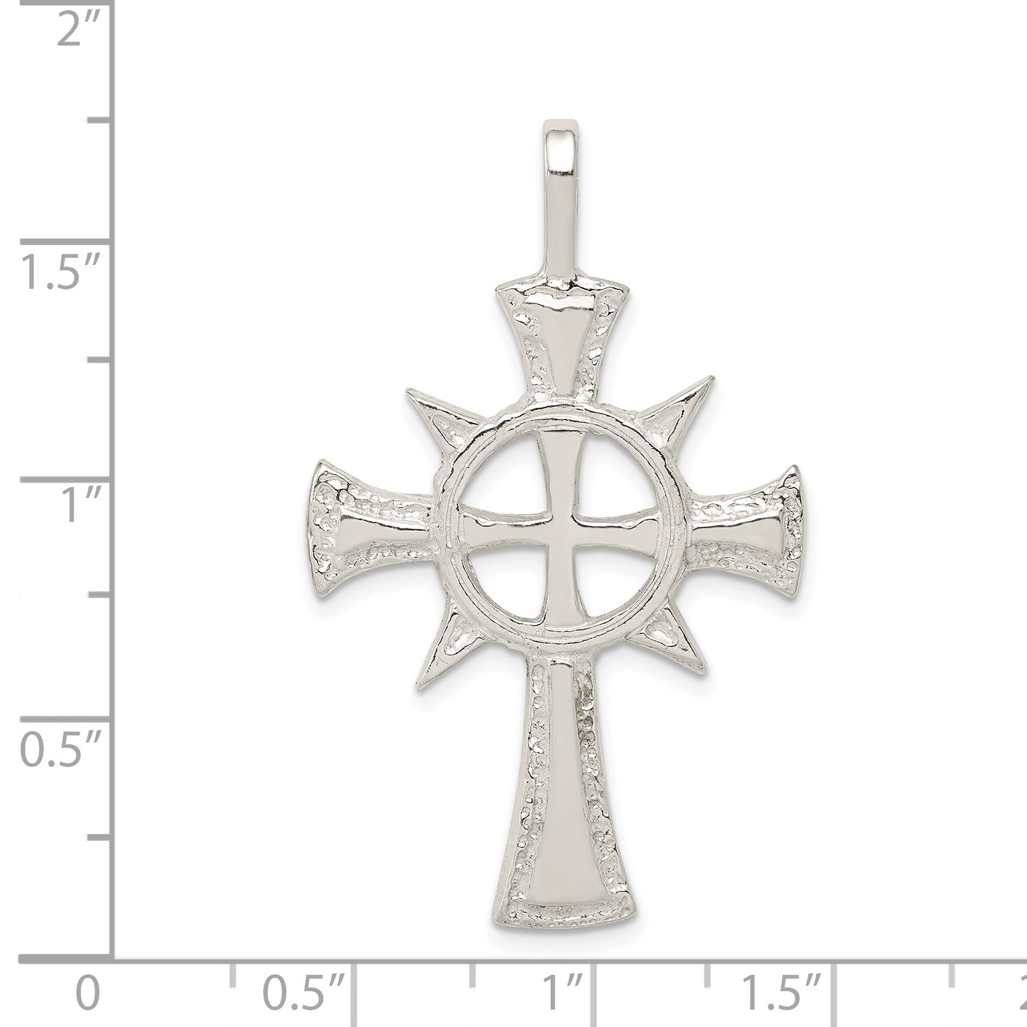 Sterling Silver Iona Cross Pendant